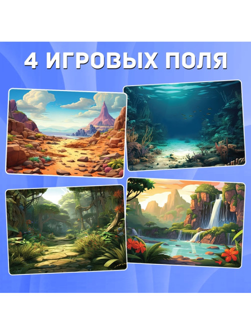 Магнитная игра Happy Valley «Эра динозавров», 4 игровых поля, 24 элемента