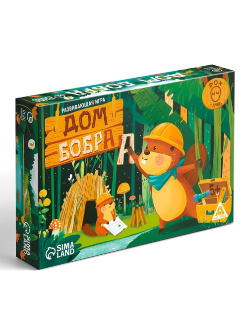 Настольная игра «Дом бобра», развивающая, 5+, 108 карт