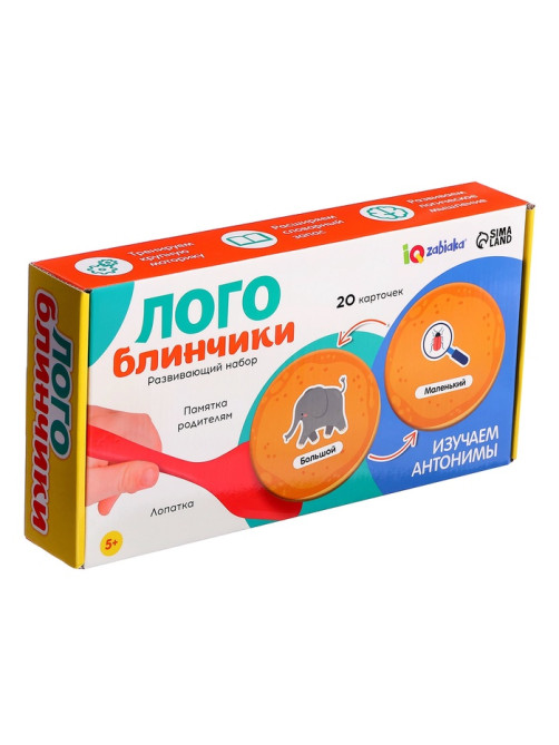 Развивающий набор «Лого блинчики», 20 карточек, 5+
