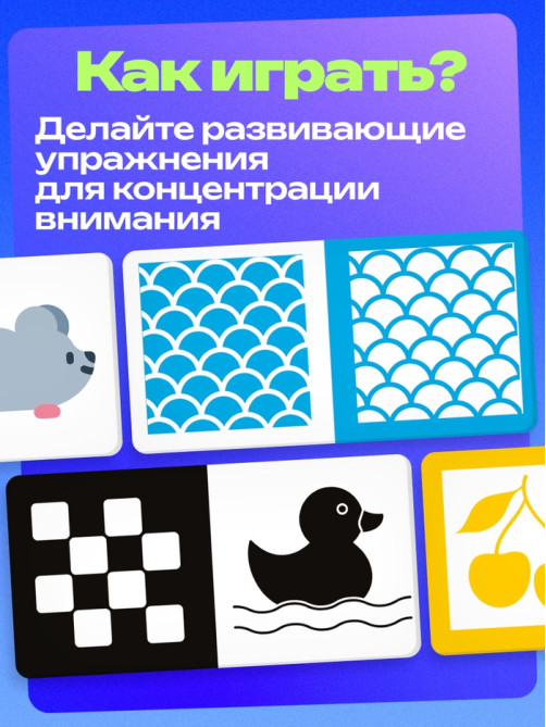 Развивающий набор «Мои первые картинки», 80 карточек, 0+