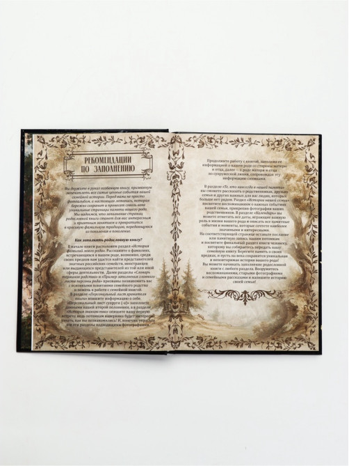Родословная книга «История нашей семьи», 56 листов, 112 страниц, 16.5×24 см