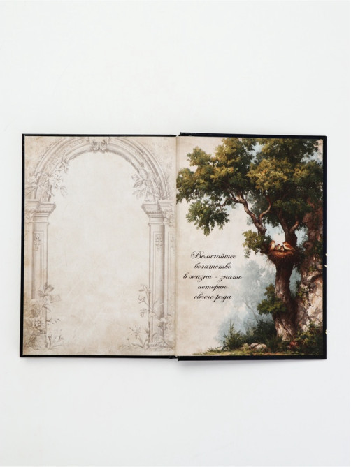Родословная книга «История нашей семьи», 56 листов, 112 страниц, 16.5×24 см