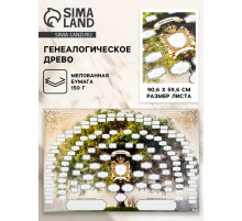 Генеалогическое древо «Герб семьи», 90.6×59.6 см