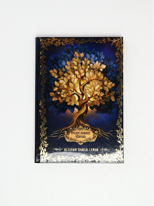 Родословная книга «История нашей семьи», 56 листов, 112 страниц, 16.5×24 см