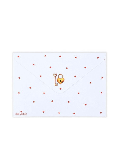 Конверт со скретч-наклейкой и открыткой «Маленький секрет», 10×15 см