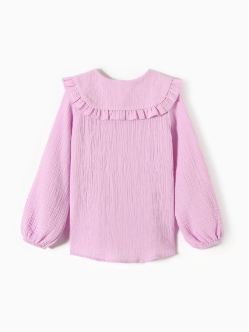 Рубашка для девочки KAFTAN, лиловая, размер 30 (98-104 см)