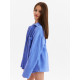 Рубашка из муслина для девочки KAFTAN, синяя, рост 146 см