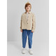 Рубашка детская MINAKU: Jeans collection, бежевая, рост 110 см
