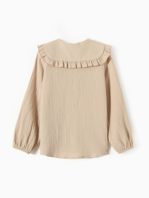 Рубашка для девочки KAFTAN, бежевая, размер 30 (98-104 см)