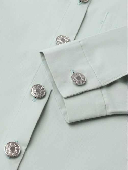 Рубашка детская MINAKU: Jeans collection, цвет мятный, рост 134 см