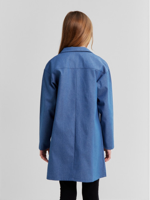 Рубашка для девочки MINAKU: Jeans collection, голубая, рост 152 см