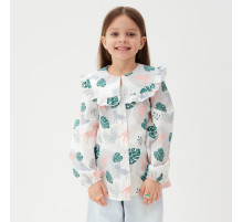 Рубашка для девочки KAFTAN «Леопард», белая, размер 38 (146-152 см)