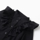 Блузка для девочки MINAKU: Cotton collection, чёрная, рост 128 см