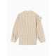 Рубашка для девочки в клетку KAFTAN, бежевая, размер 32 (110-116 см)