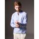 Рубашка мужская MINAKU в полоску, размер 50, белая, голубая