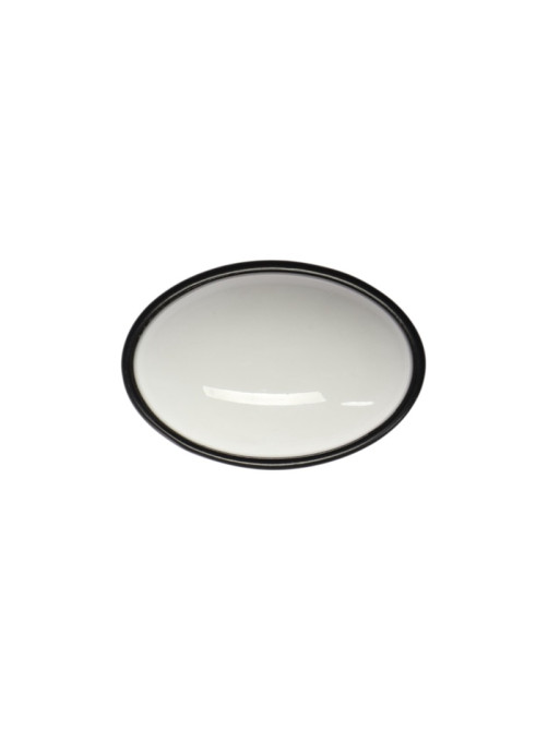 Ручка-кнопка ТУНДРА РК023BL LIGHT, чёрная с белой вставкой, 8 шт.