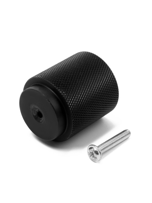 Ручка-кнопка CAPPIO PK330, d=30 мм, цвет черный, 8 шт.