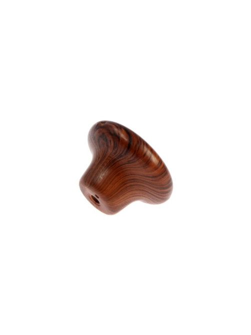 Ручка-кнопка CAPPIO, d=33 мм, пластик, цвет дерево, 8 шт.