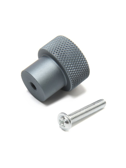 Ручка-кнопка CAPPIO PK328, d=23 мм, цвет графит, 8 шт.