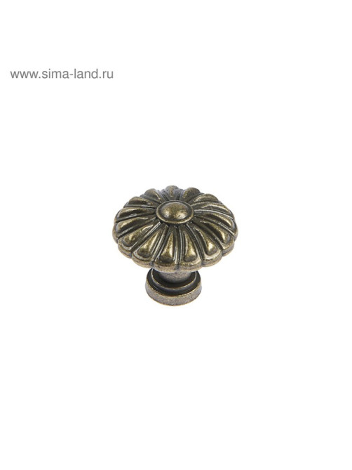 Ручка кнопка VINTAGE 012, цвет бронза, 8 шт. TMP