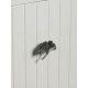 Ручка-кнопка CAPPIO PRO «Листок» 54×50 мм, цвет старинное серебро