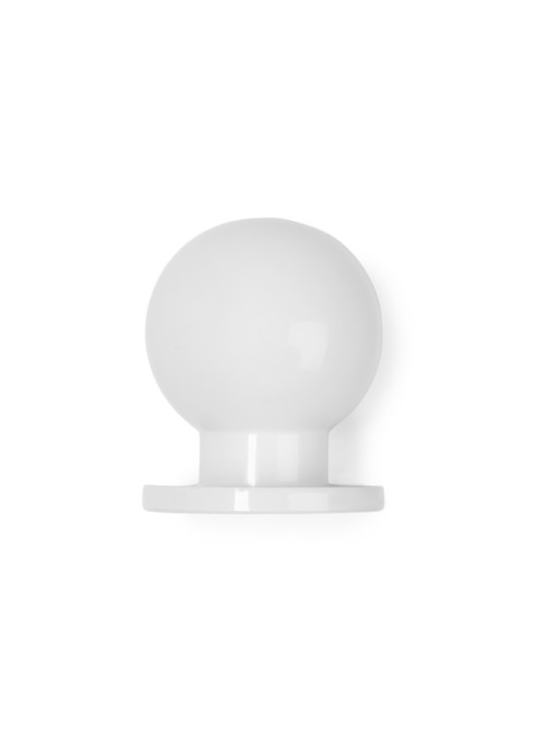 Ручка-кнопка CAPPIO RK146, d=25 мм, цвет белый, 8 шт.