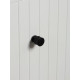 Ручка-кнопка CAPPIO PK104, d=25 мм, пластик, цвет черный, 8 шт.