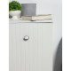 Ручка-кнопка ТУНДРА РК023BL LIGHT, чёрная с белой вставкой, 8 шт.