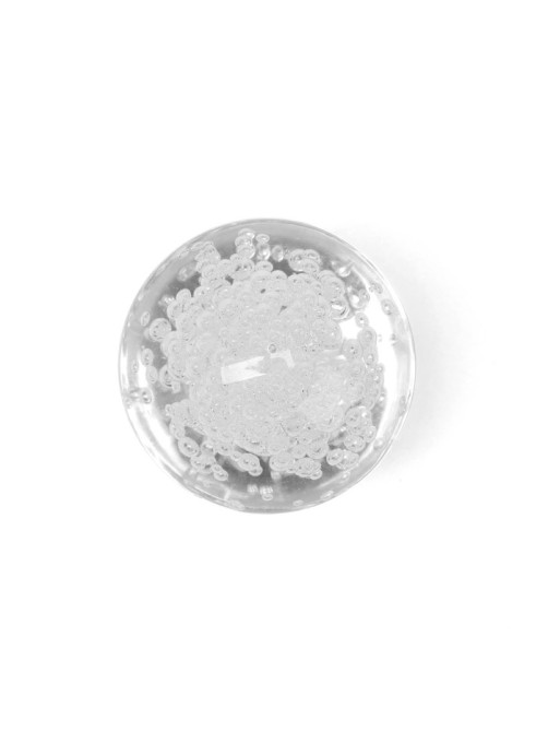Ручка-кнопка CAPPIO PK115, d=35 мм, пластик, цвет хром, 8 шт.