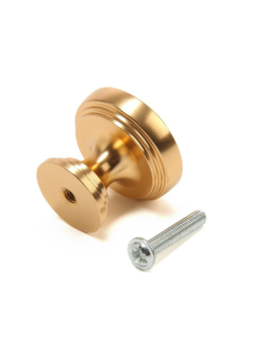Ручка-кнопка CAPPIO PK322, d=30 мм, цвет золото, 8 шт.