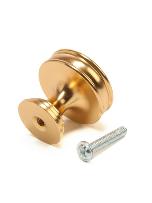 Ручка-кнопка CAPPIO PK324, d=30 мм, цвет золото, 8 шт.
