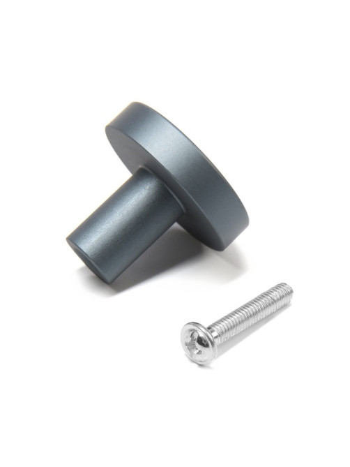 Ручка-кнопка CAPPIO PK325, d=30 мм, цвет графит, 8 шт.