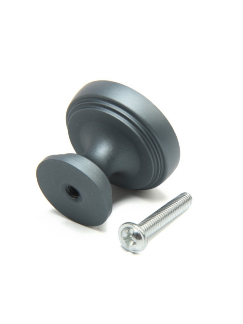 Ручка-кнопка CAPPIO PK322, d=30 мм, цвет графит, 8 шт.