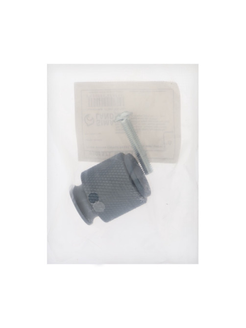 Ручка-кнопка CAPPIO PK327, d=20 мм, цвет графит, 8 шт.