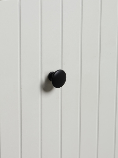 Ручка кнопка WAVE ТУНДРА РК120BL, черная, 8 шт. TMP