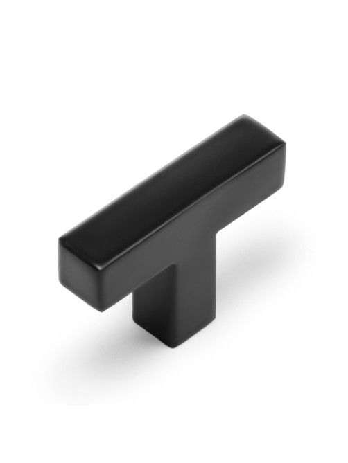 Ручка-кнопка CAPPIO SQUARE RSC008, нержавеющая сталь, чёрная, 8 шт.