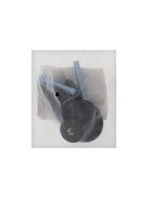 Ручка кнопка WAVE ТУНДРА РК120BL, черная, 8 шт. TMP