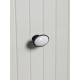 Ручка-кнопка ТУНДРА РК023BL LIGHT, чёрная с белой вставкой, 8 шт.