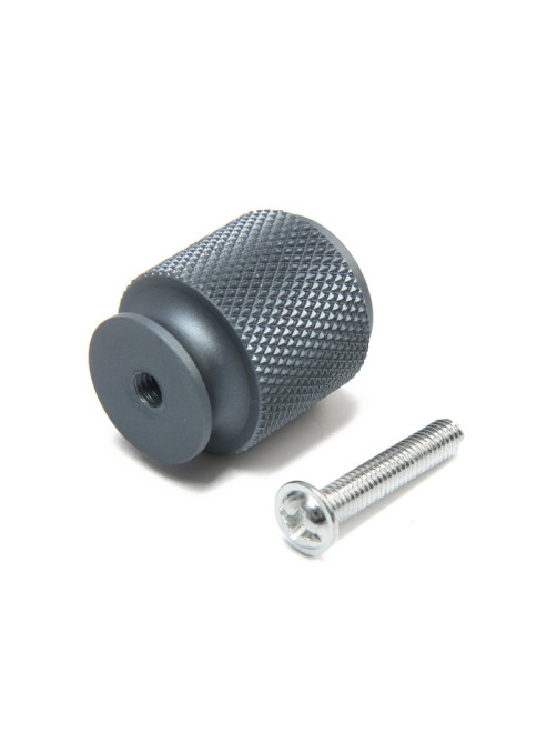 Ручка-кнопка CAPPIO PK327, d=20 мм, цвет графит, 8 шт.