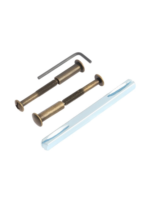 Ручки на планке LOCKLAND 002, м/о 55 мм, цвет бронза