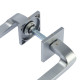 Ручка раздельная LOCKLAND 006 MSC, цвет матовый сатиновый хром