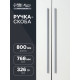 Ручка-скоба CAPPIO RS140, м/о 768 мм, цвет графит