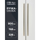 Ручка-скоба CAPPIO RS140, м/о 768 мм, цвет сатиновое золото