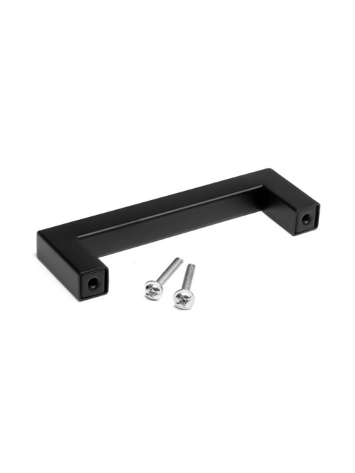 Ручка-скоба CAPPIO SQUARE RSC008, нержавеющая сталь, м/о 96 мм, цвет черный, 4 шт.