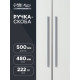 Ручка-скоба CAPPIO RS141, м/о 480 мм, цвет графит