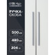 Ручка-скоба CAPPIO RS140, м/о 480 мм, цвет графит