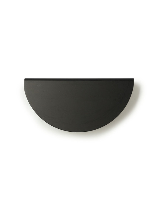 Ручка-скоба CAPPIO H003BL полукруглая, алюминий, L=110 мм, м/о 64 мм, чёрная