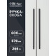 Ручка-скоба CAPPIO RS141, м/о 576 мм, цвет черный