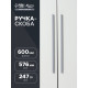 Ручка-скоба CAPPIO RS140, м/о 576 мм, цвет графит
