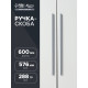 Ручка-скоба CAPPIO RS141, м/о 576 мм, цвет графит
